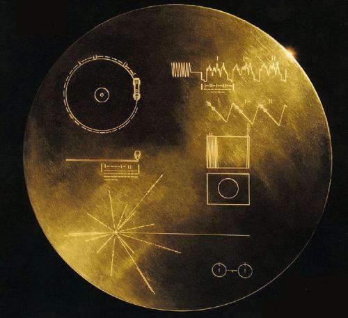 Disco transportado por las Voyager
