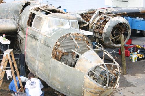 B25 salvado del agua