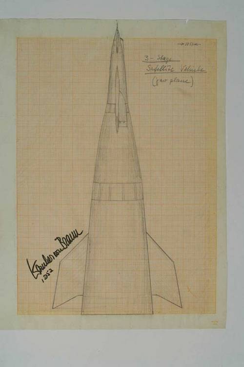 cohete espacial, por Von Braun
