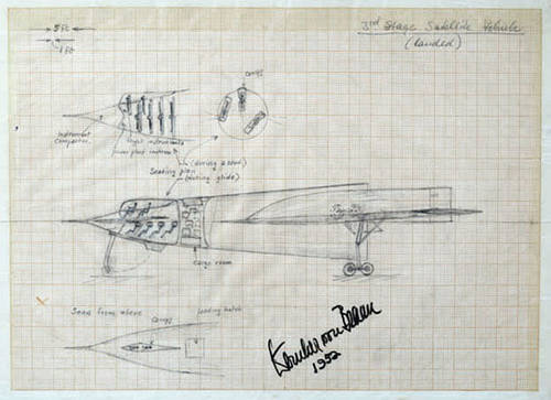 cohete espacial, por Von Braun