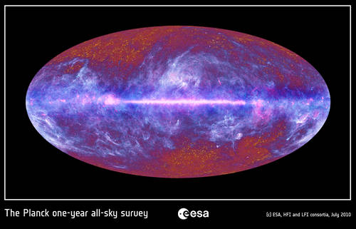 mapa de la radiación de fondo