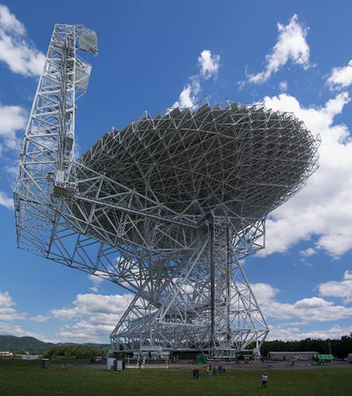 Radiotelescopio de Green Banks, el autor de este histórico descubrimiento